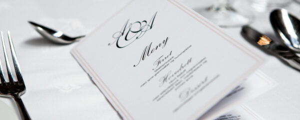 menus de mariage